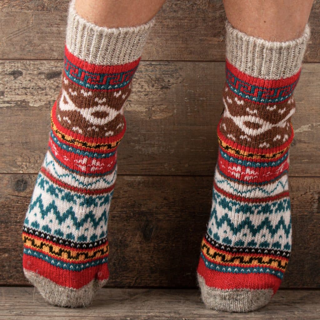 Chaussettes en laine - Aziatochka