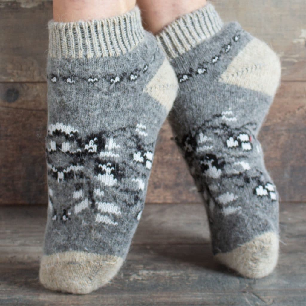 Chaussettes en laine pour baskets - Babulya