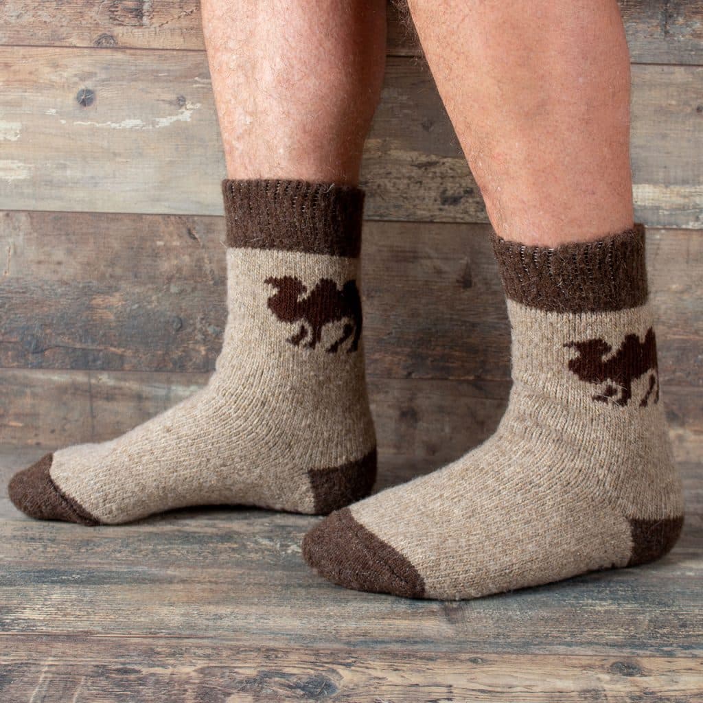 Chaussettes en laine - Camel