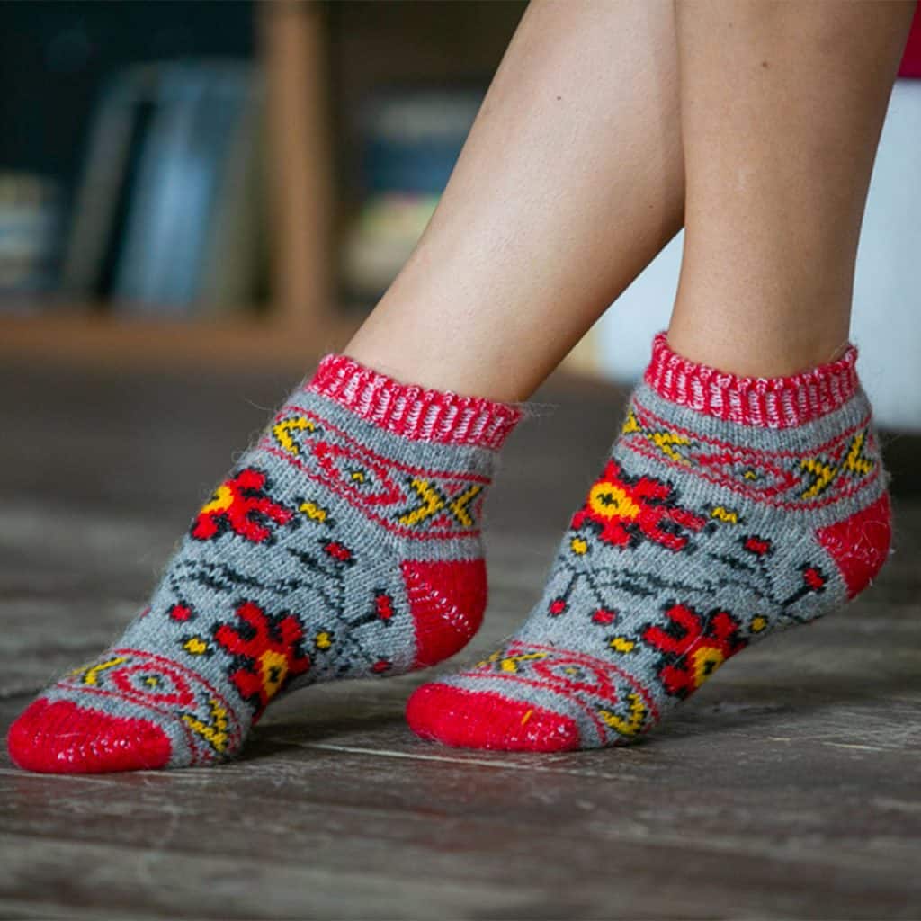 Chaussettes en laine pour baskets - Klubnika