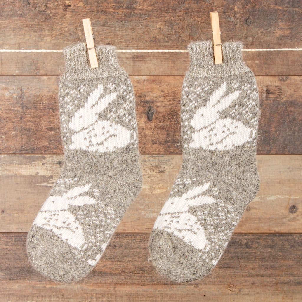 Chaussettes en laine pour enfants - Krolik