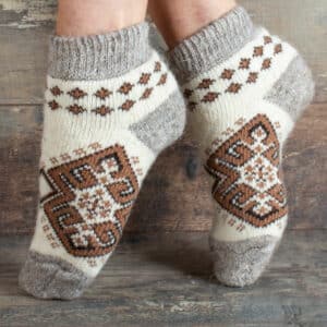 Chaussettes en laine pour baskets - Sebiryanochka