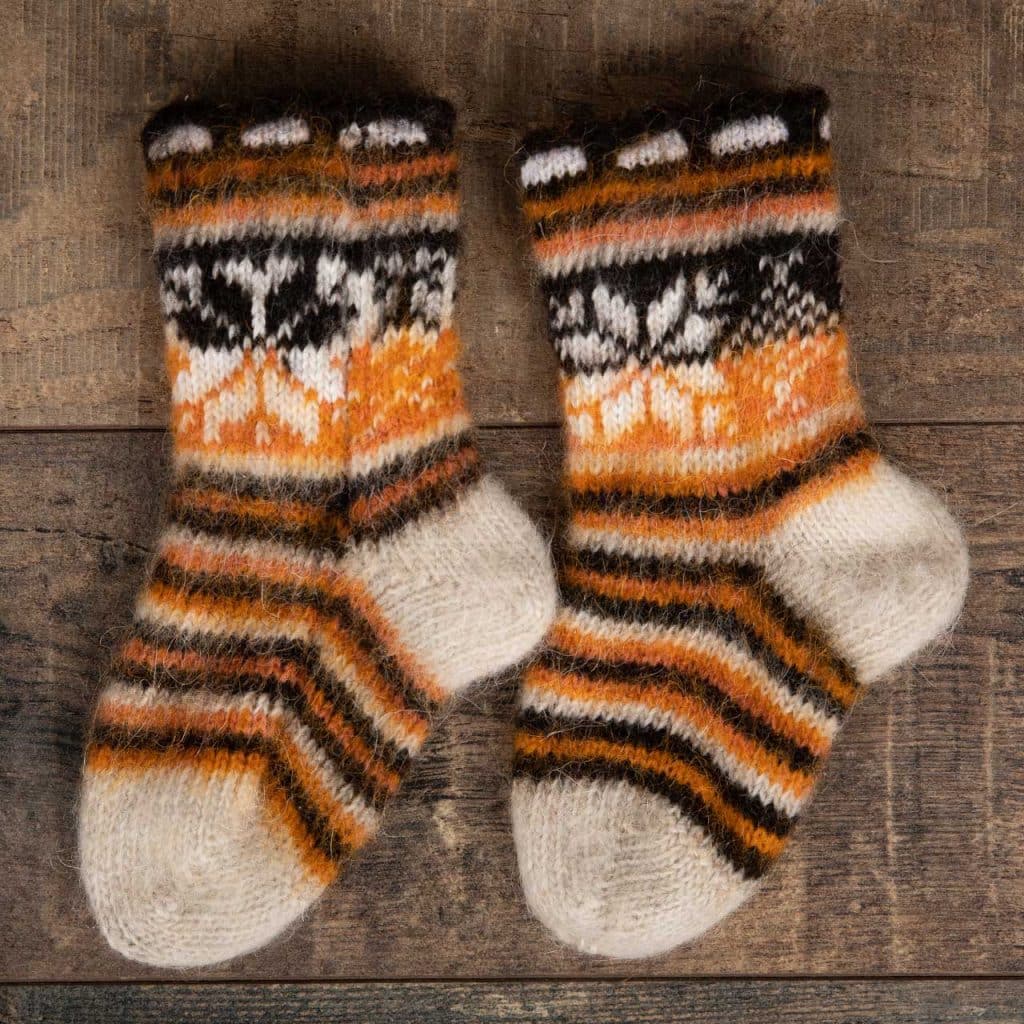 Chaussettes pour enfants en laine de chèvre - Sinochek