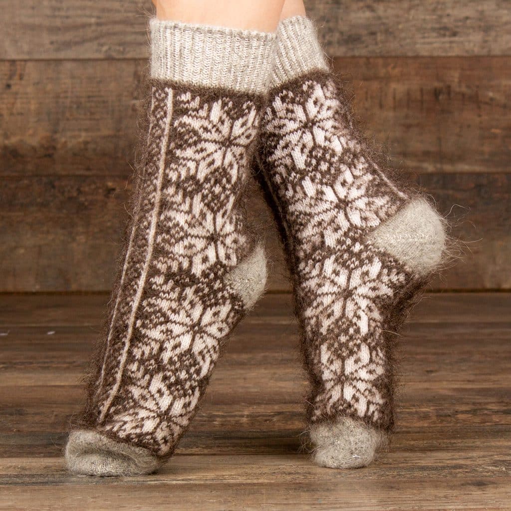 Chaussettes en laine de chèvre - Valyusha