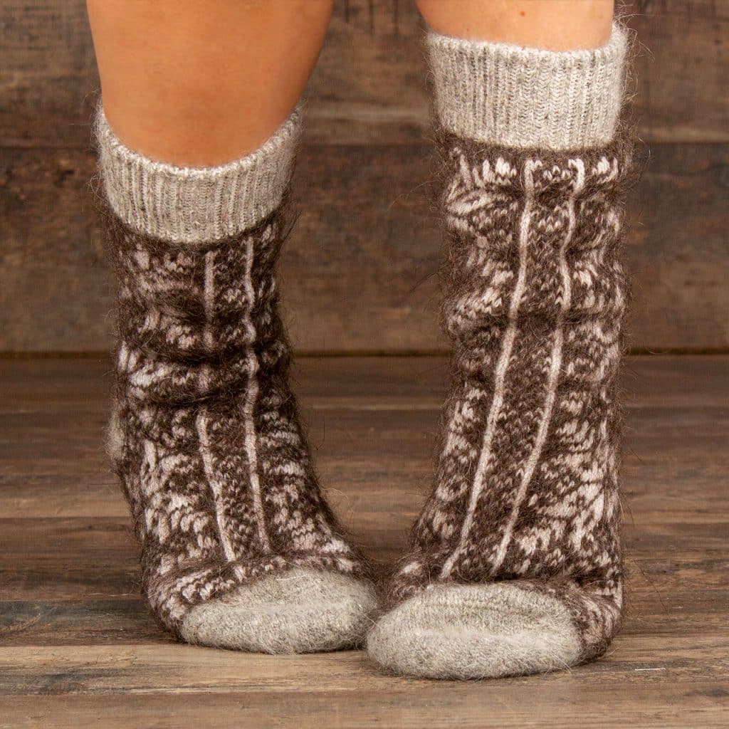 Chaussettes en laine de chèvre - Valyusha