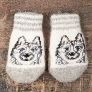 Moufles en laine pour enfants - Wolf