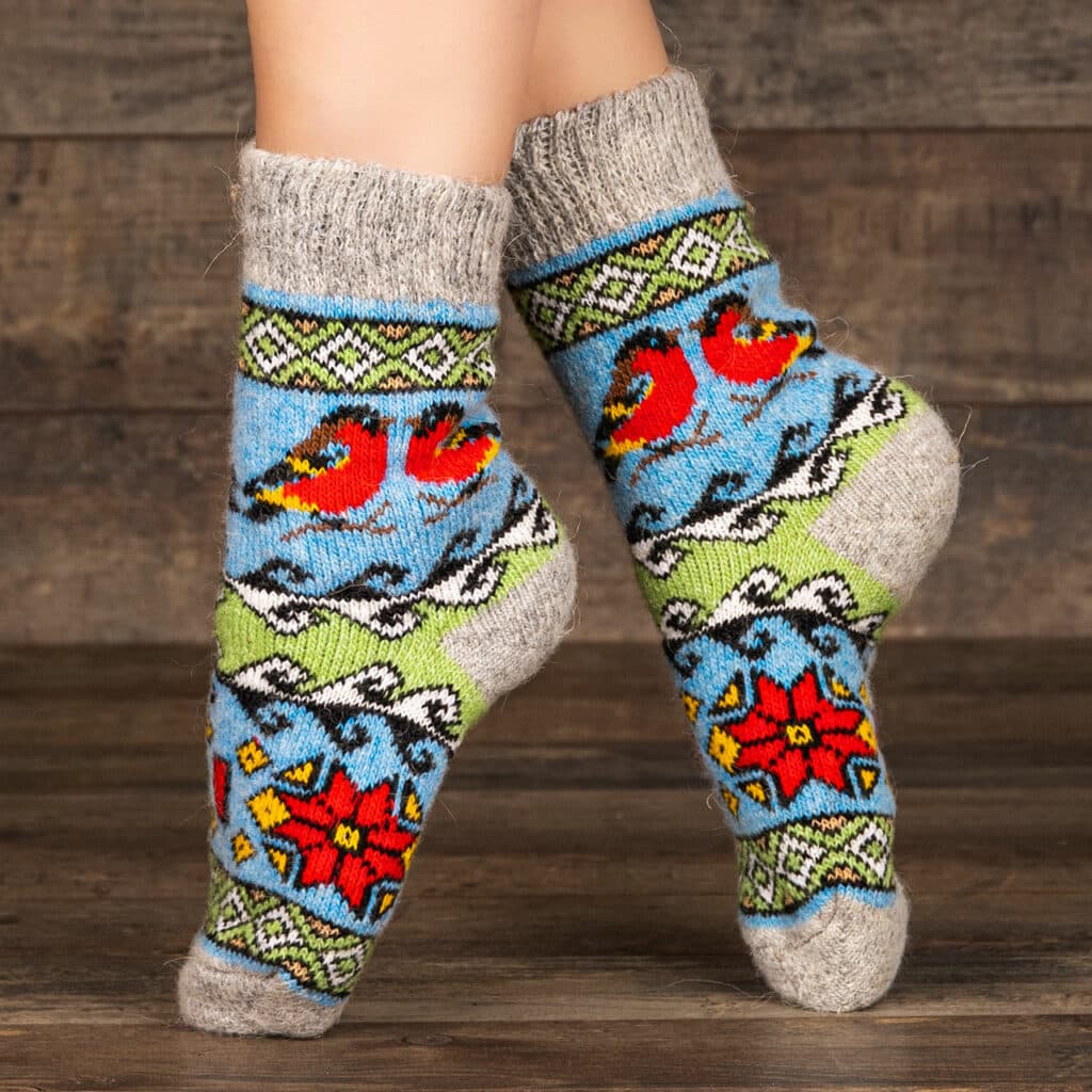 Chaussettes en laine - Lapochkina