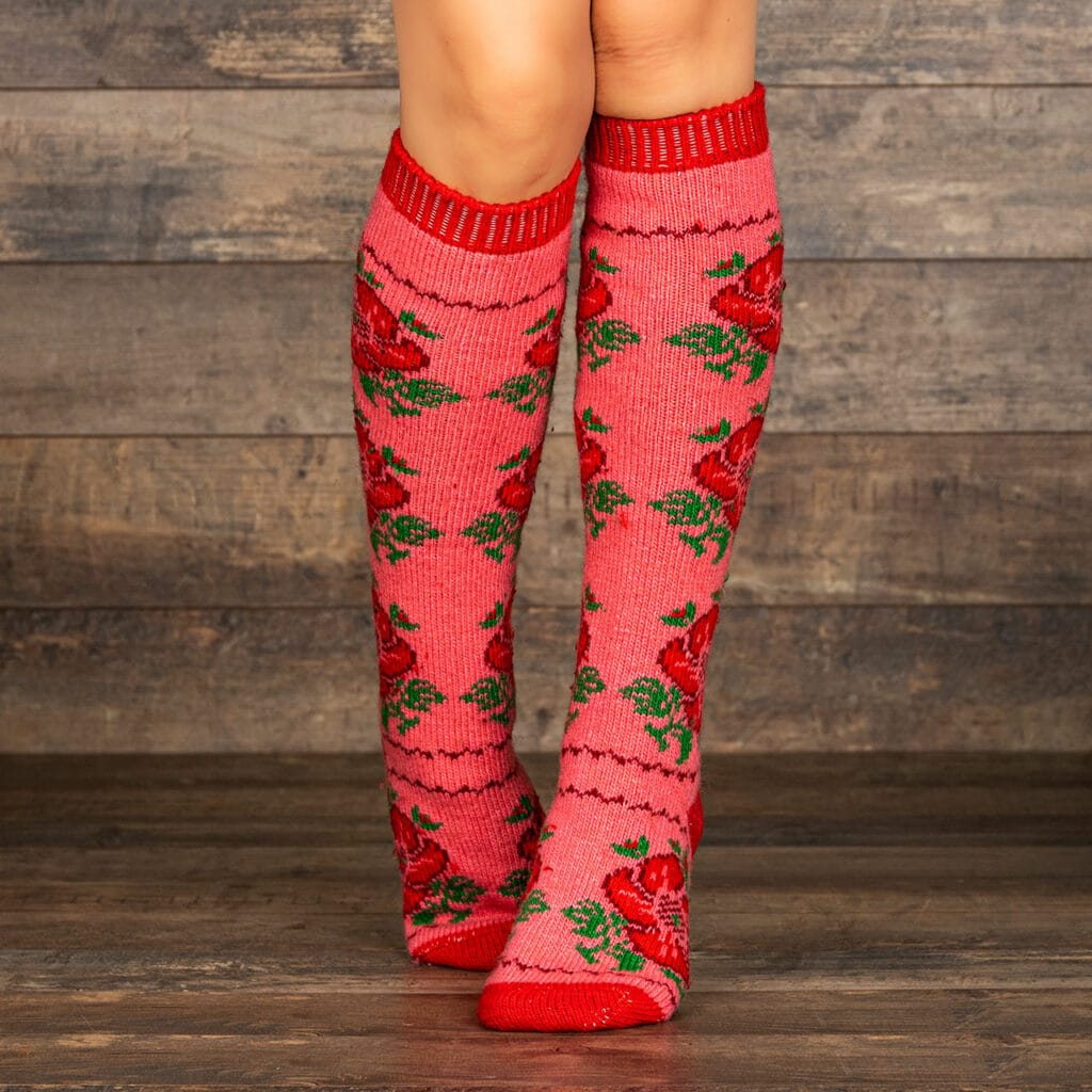 Chaussettes chaudes en laine pour les genoux - Paddy
