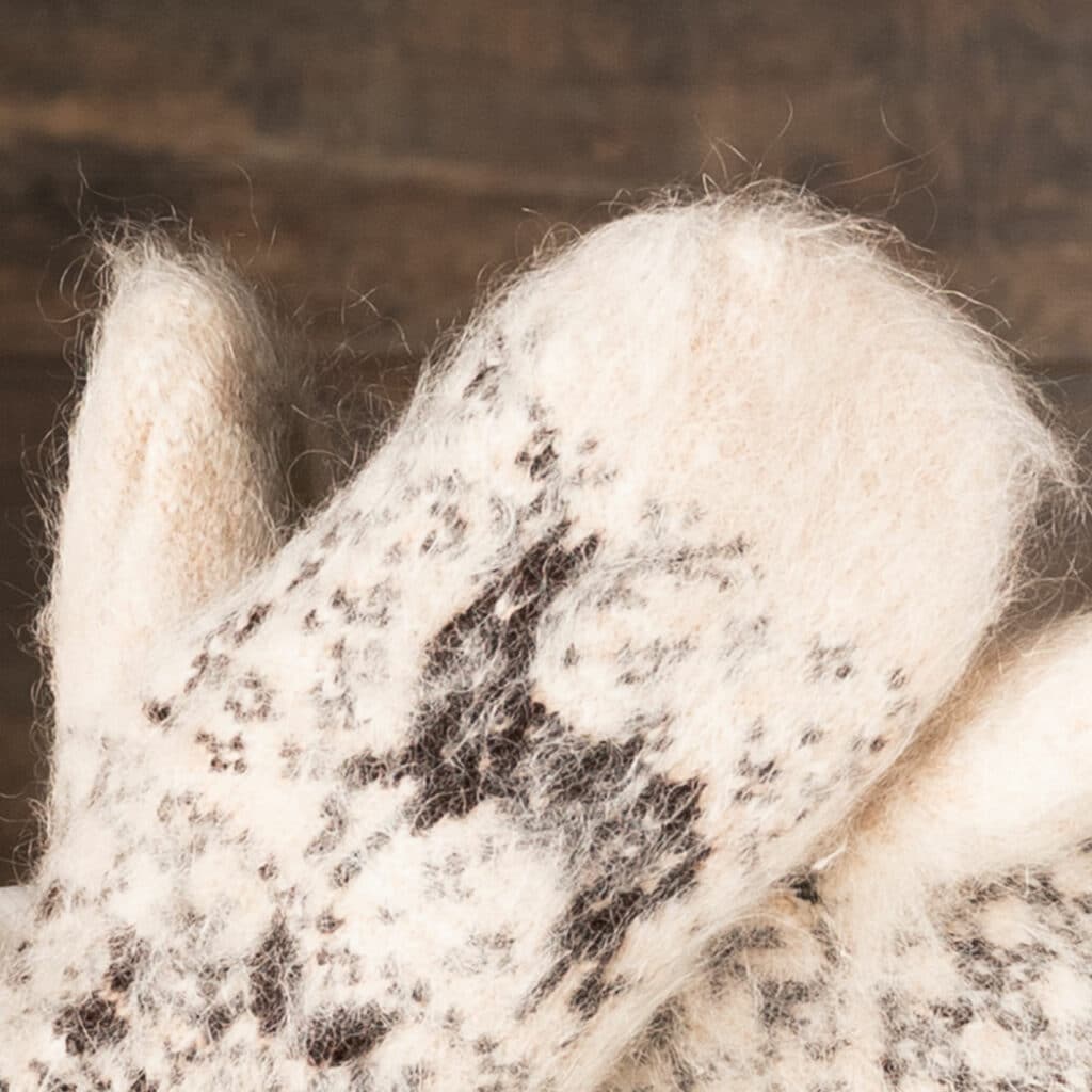 Moufles en laine de chèvre - Gratsiya
