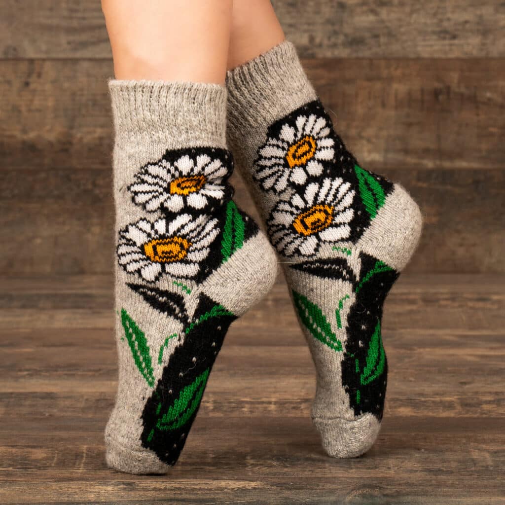 Chaussettes en laine - Romashka