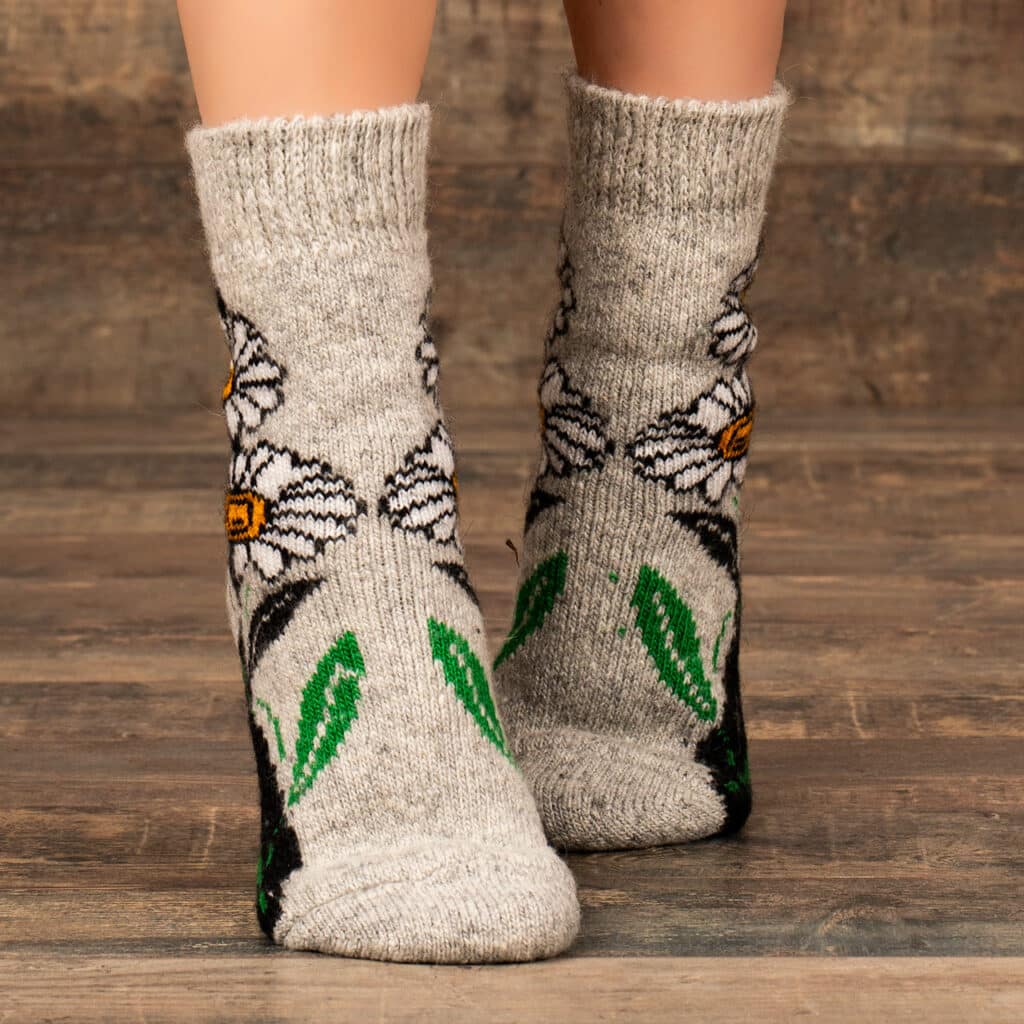 Chaussettes en laine - Romashka