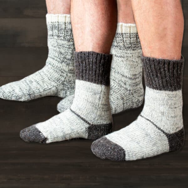 Ensemble de chaussettes en laine pour hommes robustes